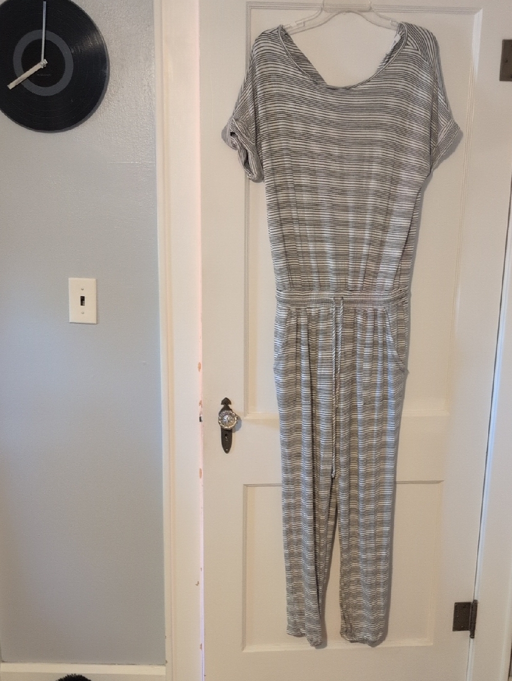 Cherish Black and White Striped Jumpsuit